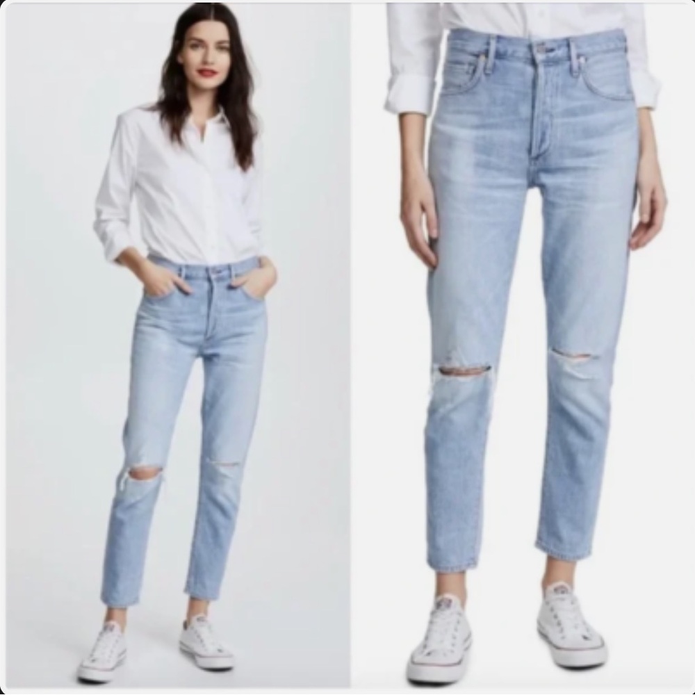 Citizens of Humanity Liya High Rise Classic Fit Crop Jeans